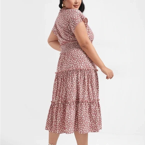 Floral fringe dress 💜 - Picture 4 of 6